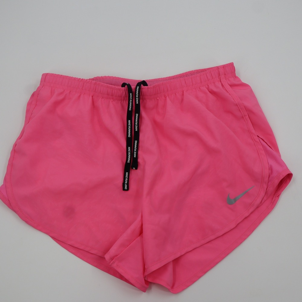 Nike Dri-FIT Running Shorts Womens Small Pink AJ4713-607 Mesh Zip Pocket